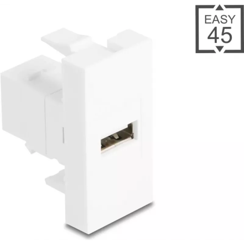 USB 2.0 Type-A į Type-B kabelio adapteris, DELOCK 90907, Easy 45 modulis
