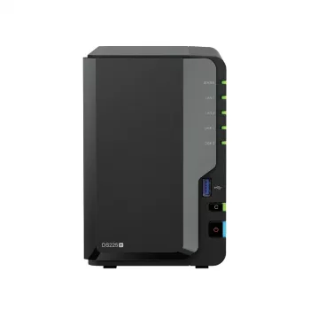 Synology DS225+ 2 Bay NAS Desktop Intel® Celeron® J4125 2 GB DDR4 Synology DSM Juoda - tik Synology HDD