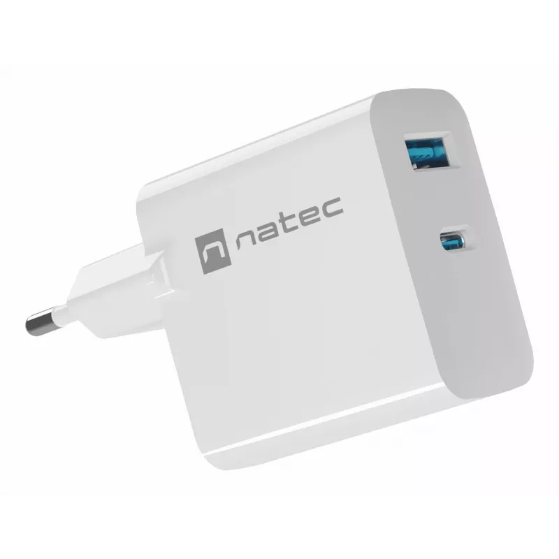 NATEC NUC-2144 mobiliojo įrenginio įkroviklis universalus baltas AC greitasis įkrovimas vidaus