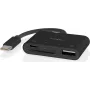 Nedis USB-C „MicroSD“ kortelių skaitytuvas (CCGB64780BK01)