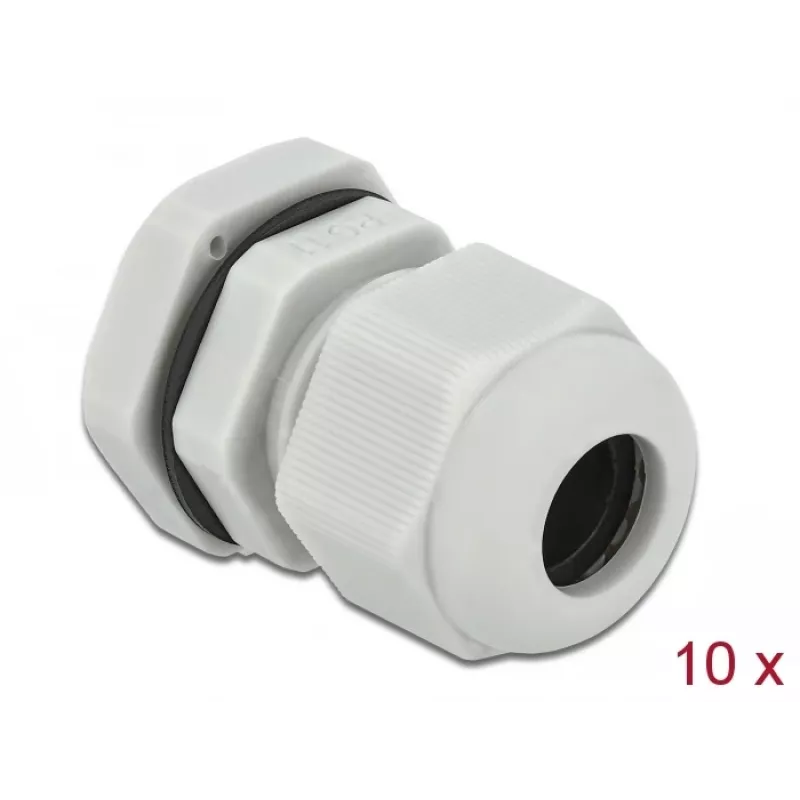 Kabelio sandariklis DeLOCK 60197 Pilkas Plastikinis 10 vnt.