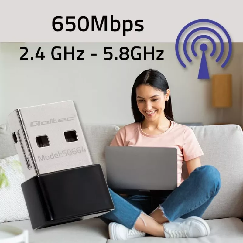 Itin greitas belaidis mini USB adapteris Wi-Fi