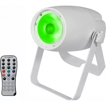 LED prožektorius EUROLITE PST-10 QCL 10 W RGBW — kompaktiškas scenos / studijos šviestuvas su visų spalvų išvestimi