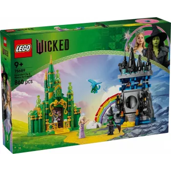 LEGO statymo rinkinys Wicked 75689 — Smaragdinis miestas ir Kiamo Ko pilies pjesė