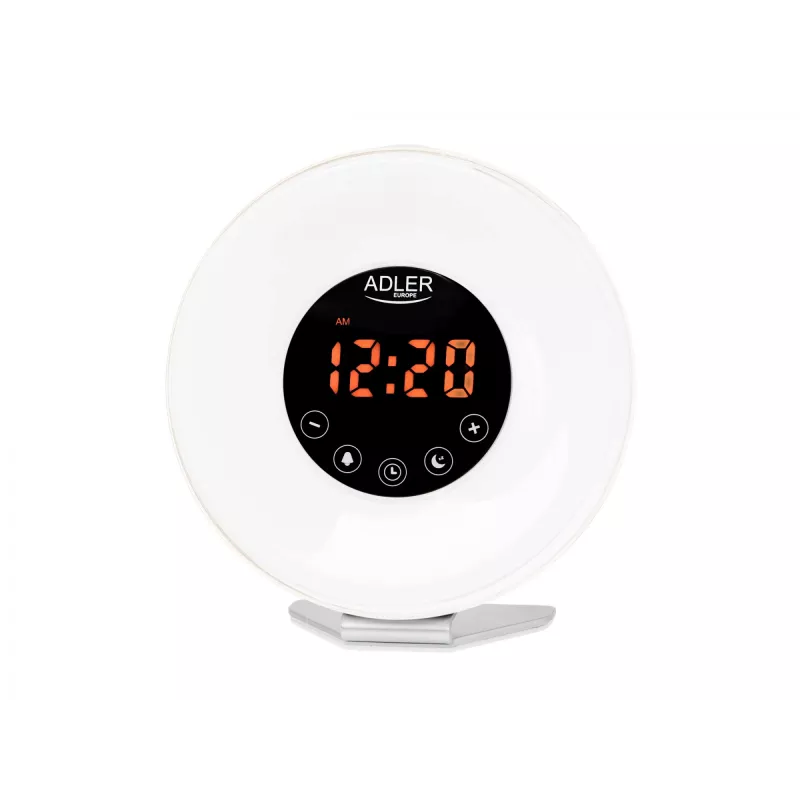 Žadintuvas „Wake-Up Light“ Adler AD1916 su saulėtekio imitacija ir FM radiju