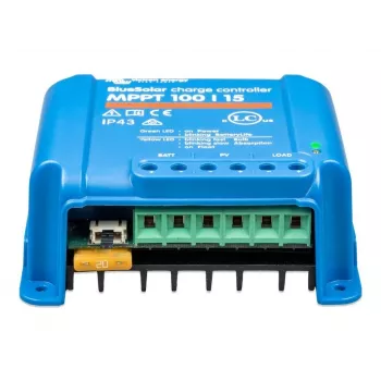 MPPT saulės energijos įkrovimo valdiklis Victron Energy BlueSolar 100/15 — 15A, 100V maks. PV