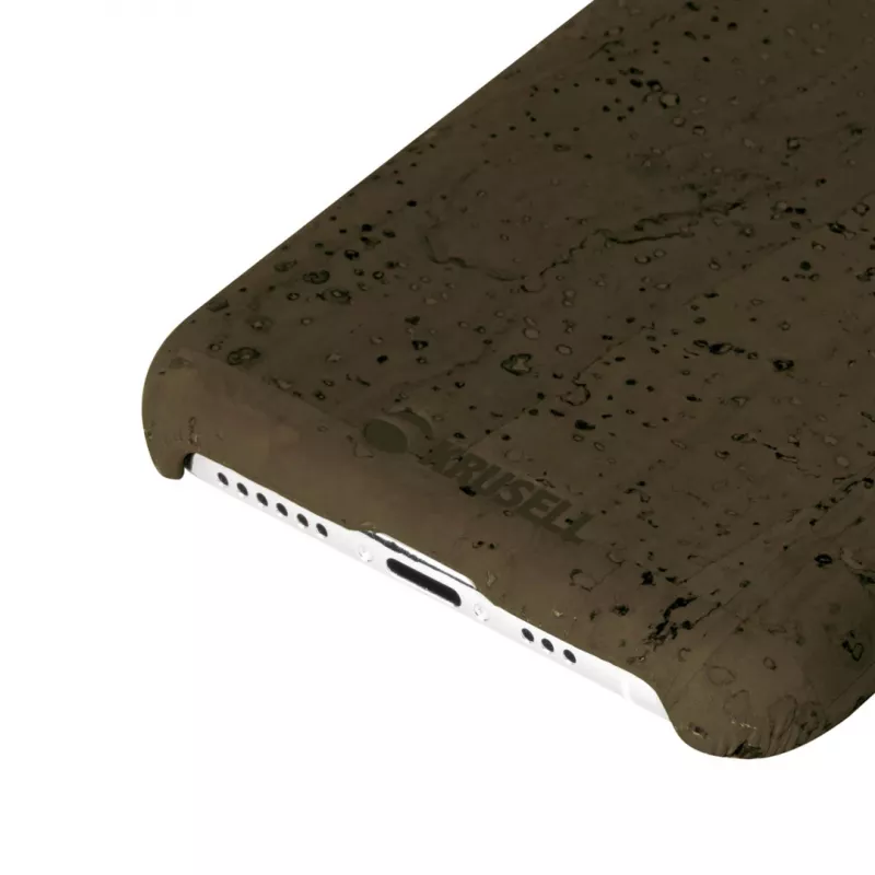 Telefono dėklas Krusell Birka, skirtas Apple iPhone 11 Pro Max, tamsiai rudos odos stiliaus apsauginis dėklas