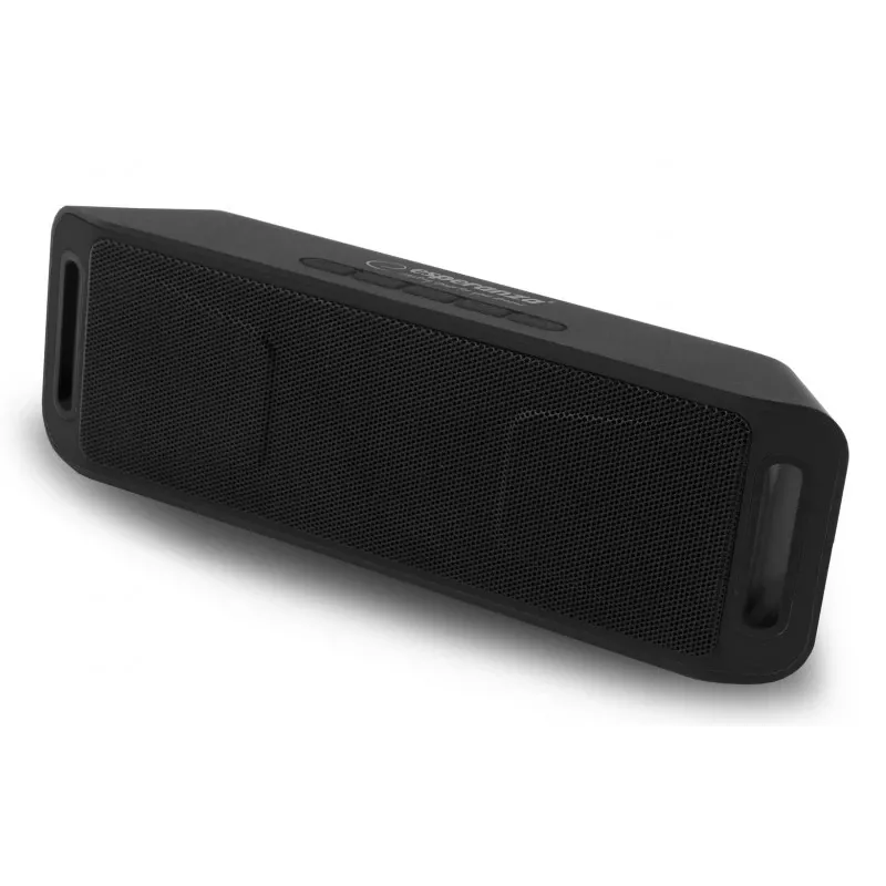 Stereo nešiojamas garsiakalbis ESPERANZA FOLK Juoda — 6 W RMS, Bluetooth, MicroSD, LiPo baterija