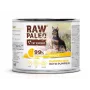 Šlapias šunų maistas VETEXPERT RAW PALEO Duoprotein Turkey & Cod suaugusiems šunims 200 g, skardinė, 82 % drėgmė, 10,3 % baltymų