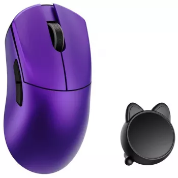 WLpelė HUAN žaidimų pelė su Omron optiniais jungikliais — violetinė (HUAN-PURPLE-O)