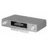 Virtuvės radijas BLAUPUNKT KR12SL — FM skaitmeninis imtuvas, 0,8 W RMS, LCD ekranas, AC 110–240 V, baterijos atsarginis maitinimas (2×AA), sidabrinis