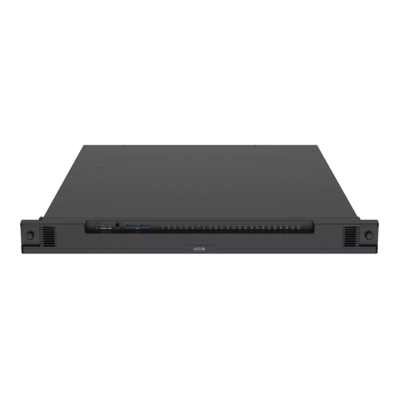 Tinklinis vaizdo registratorius AXIS S2224 Mk II 24 kanalų, 48 kanalų atkūrimas, 7680×4320, 6 TB HDD, 256 GB SSD, RAID 0/1/10, 1U, juodas