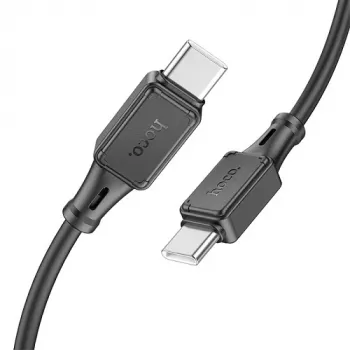 USB Type-C į Type-C laidas HOCO 1 m, silikoninis apvalkalas, 60 W galios tiekimas