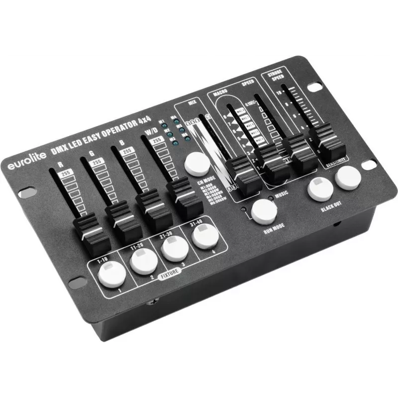 “EUROLITE DMX LED EASY Operator 4x4” 4 kanalų LED DMX valdiklis