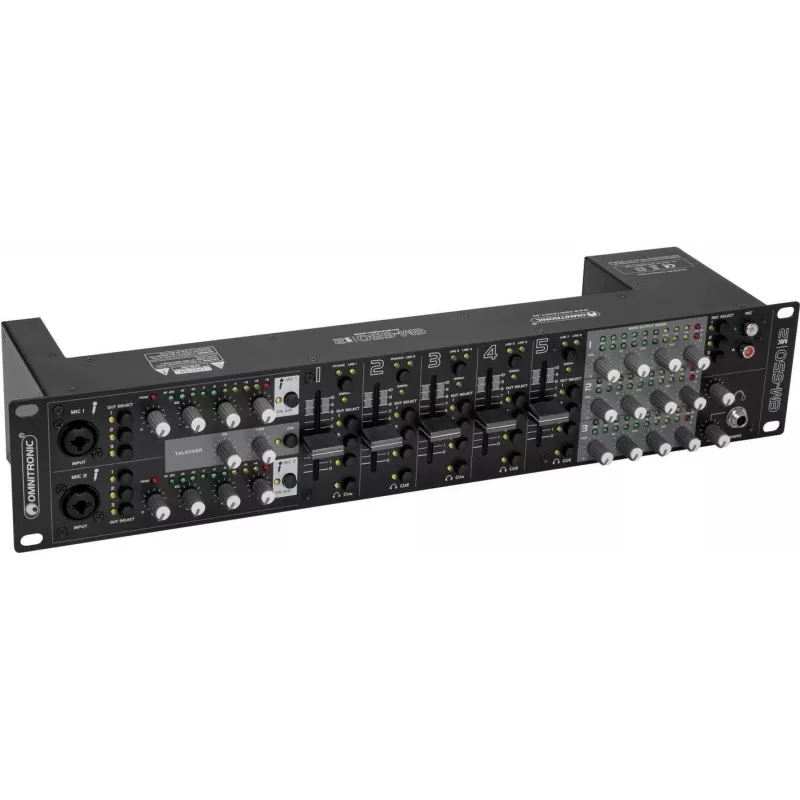 Omnitronic EM-650B MK2 6 kanalų USB maišytuvas — Omnitronic EM-650B MK2