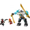 LEGO NINJAGO rinkinys 71827 Zane's Battle Suit Mech, 92 dalys, 2 minifigūrėlės, aukštis 100 mm, amžius 6+