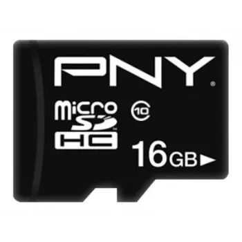 MicroSDHC PNY 16 GB Class 10 Juoda P-SDU16G10PPL-GE