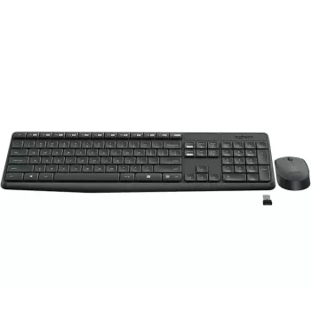 Logitech MK235 - Klaviatūros ir pelės rinkinys - Belaidis - 2,4 GHz - portugalų
