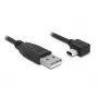 USB laidas DeLOCK 82680 0,5 m USB A Mini-USB B Juodas
