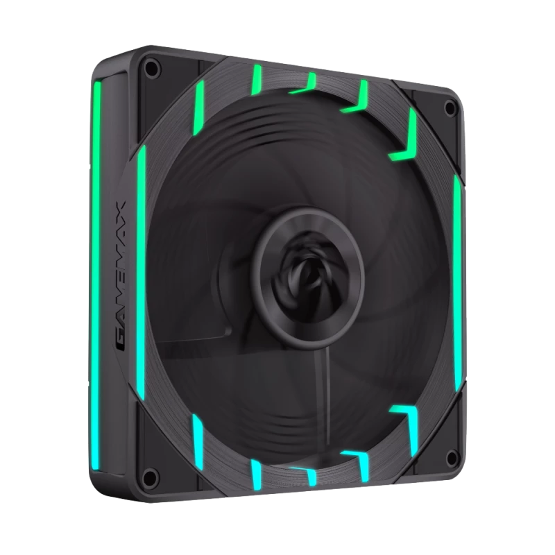 GAMEMAX TORNADO T14 ARGB-R 140 mm korpuso ventiliatorius, juodas