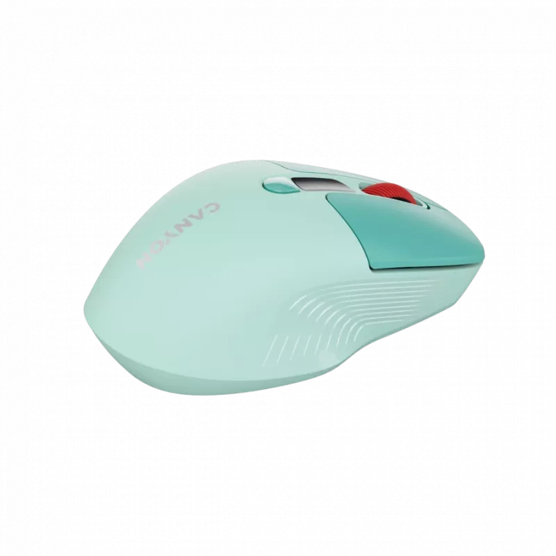 Canyon MW-26 – 2-in-1 belaidė optinė pelė Bluetooth / 2,4 GHz – tyli – žalia