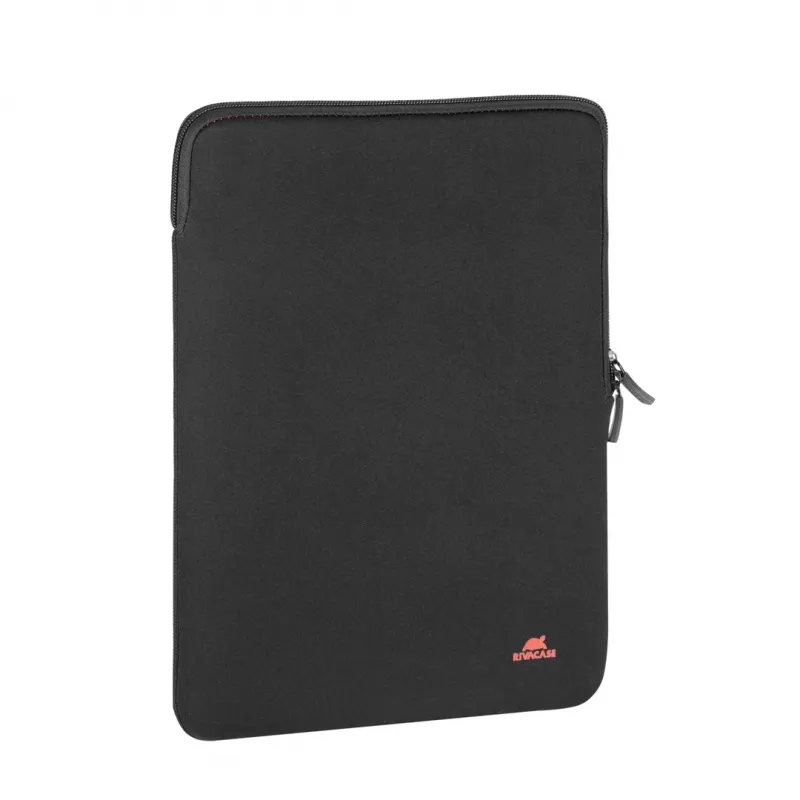 RIVACASE Antishock 5221 MacBook 13 įmautė, vertikali, juoda, dvigubi užtrauktukai