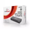 HDMI vaizdo skirstytuvas GEMBIRD DSP-4PH4-02 — 4 HDMI išėjimai, HDMI 1.4, 225 MHz, plieninis korpusas, 146×73×24 mm
