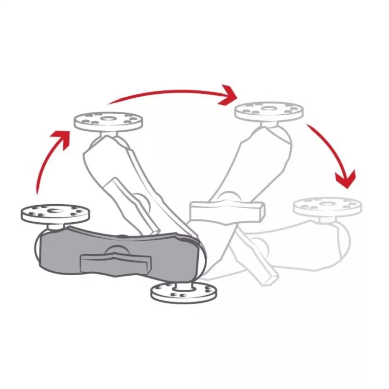 Dvigubo lizdo svirtis RAM Mounts RAM-201U