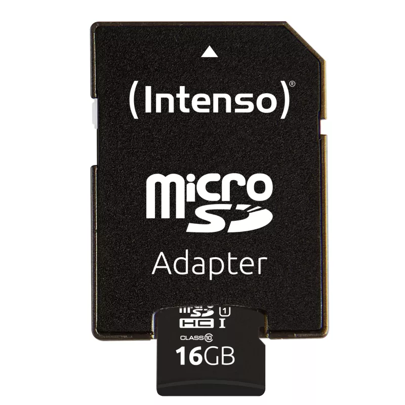 Intenso Performance - „Flash“ atminties kortelė (su microSDHC / SD adapteriu) - 16 GB - UHS-I U1 / 10 klasė - microSDHC UHS-I
