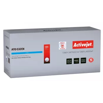 Activejet ATO-532CN tonerio kasetė (pakeičia OKI 46490403; Supreme; 1500 puslapių; žydra)