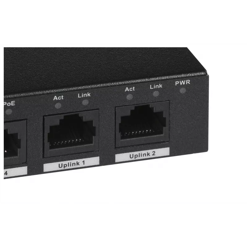 Dahua Technology PFS3006-4ET-60 nevaldomas L2 Fast Ethernet (10/100) Power over Ethernet (PoE) juodas
