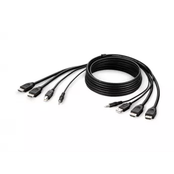 Belkin Secure KVM Combo kabelis – vaizdo / USB / garso kabelis – atitinka TAA – USB, mini lizdas, HDMI (kištukas)
