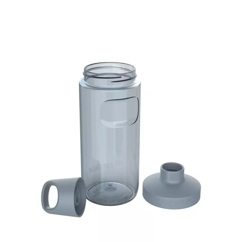 Izoliuotas vandens butelis Kambukka Reno 500 ml, Tritan (50% perdirbtas), pilkas, užsukamas dangtelis, galima plauti induaplovėje