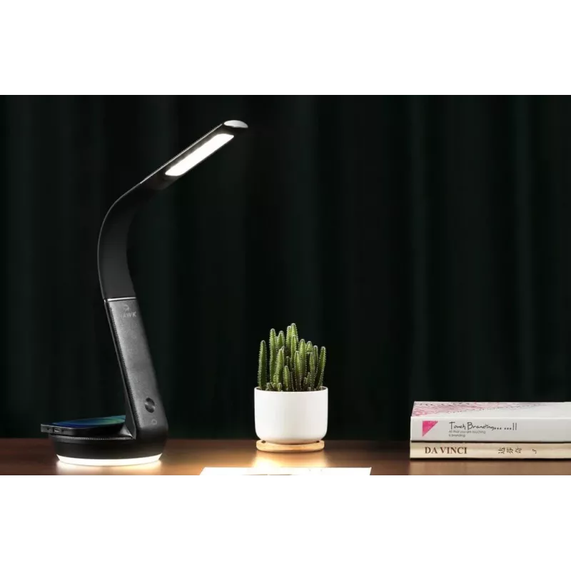 Stalinė lempa Hawk HW-LAMP02 Juoda — reguliuojamas ryškumas, reguliuojama rankena