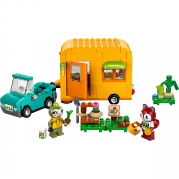 Konstruktorius LEGO Animal Crossing 77054 „Gerd's Trailer & Nursery“ žaidimo rinkinys, 263 dalys, 2 minifigūrėlės, amžius 7+