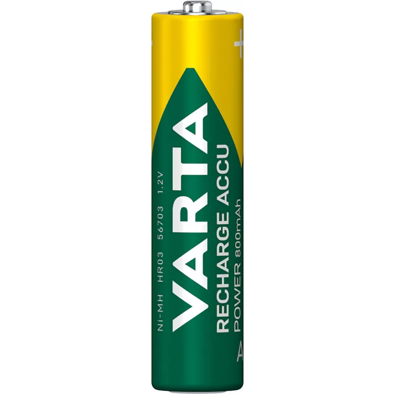 VARTA HR03 AAA Įkraunama baterija Accu Power 800 mAh 56703 Įkraunamos baterijos 4 vnt. Žalia