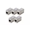 Digitus CAT 6 moduliniai ekranuoti sujungikliai 5 vnt. RJ-45 auksiniai kontaktai sidabriniai