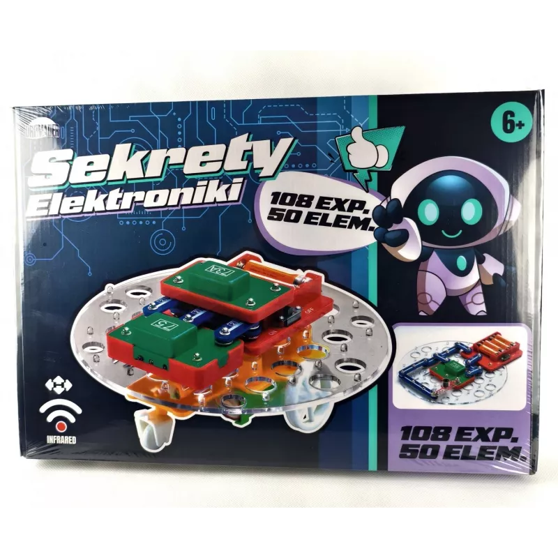 Edukacinis elektronikos rinkinys Dromader Zestaw Sekrety elektroniki - išmaniojo automobilio rinkinys