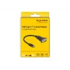 DeLOCK adapteris USB Type-C į RS-232 D-Sub 9 kontaktų kištukas 0,25 m