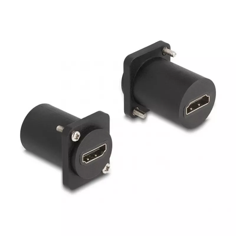 DeLOCK D tipo modulis HDMI 8K 60Hz lizdas į lizdą su varžtais, juodas