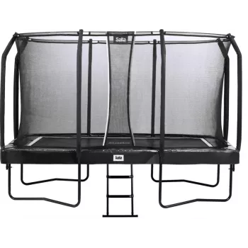 Tramplinas Salta First Class stačiakampis 214 x 366 cm, treniruoklis, juodas