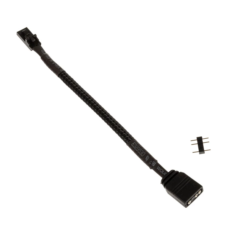 ARGB 3 kontaktų adapterio kabelis Kolink L1-3ADP1-15 — 15 cm, 3 kontaktų ARGB keitiklis