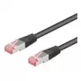 Wentronic Goobay CAT 6 komutacinis kabelis, S/FTP (PiMF), juodas, 50 m - LSZH be halogenų, varis (68701)