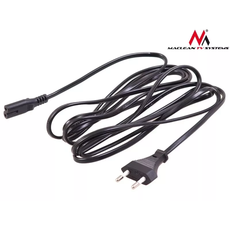 Maitinimo laidas MACLEAN MCTV-809 — 1,5 m, maitinimo kištukas C tipo – C1 mova, 220–250 V