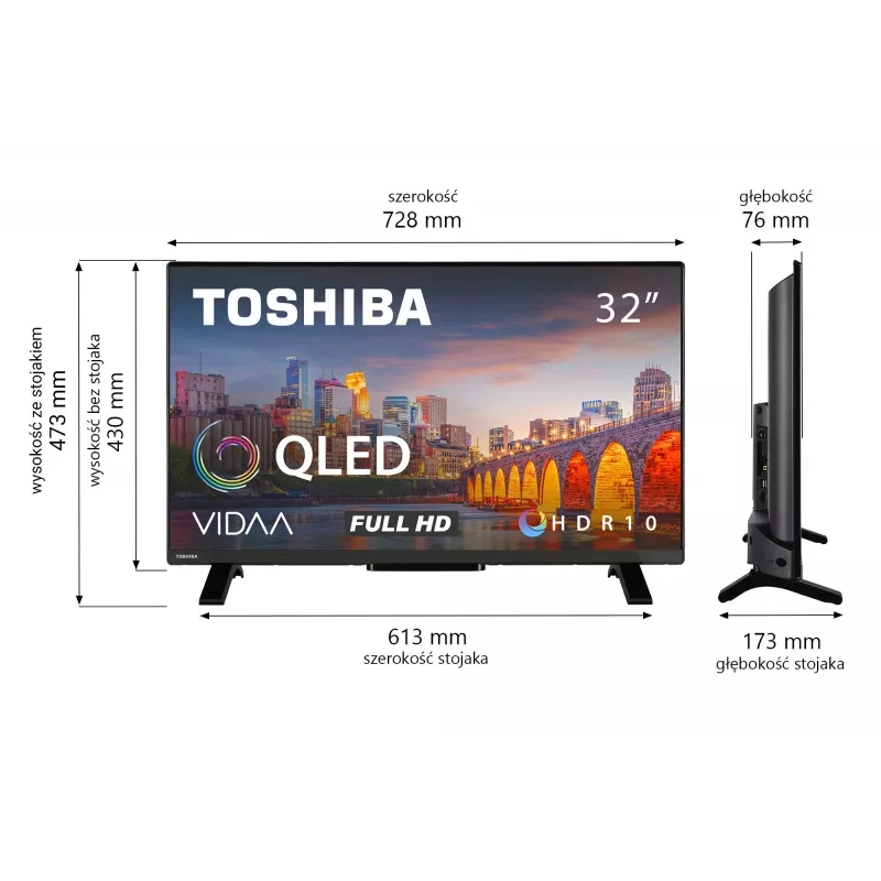 QLED televizorius 32 colių 32QV2F63DG