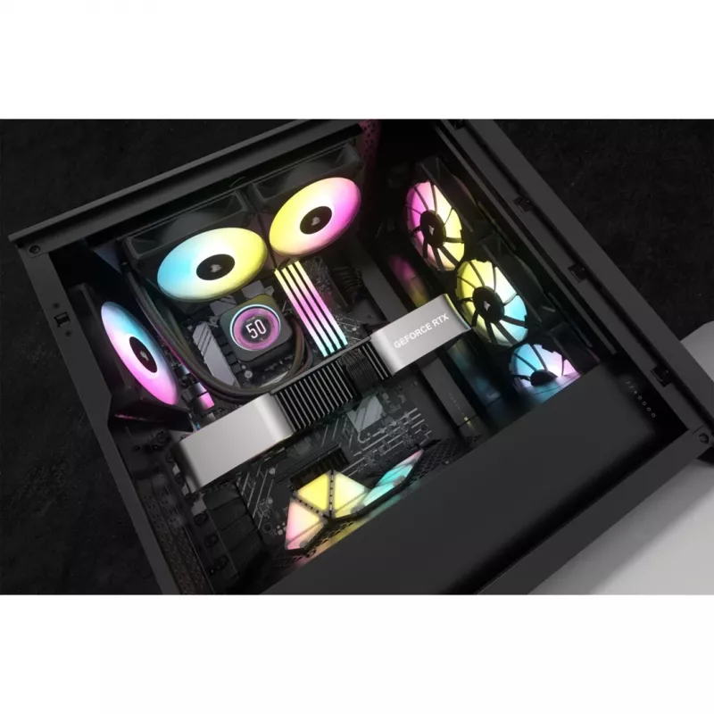 Corsair CW-9060074-WW kompiuterio aušinimo sistema Procesoriaus „viskas viename“ skysčio aušintuvas 12 cm Juoda 1 vnt.