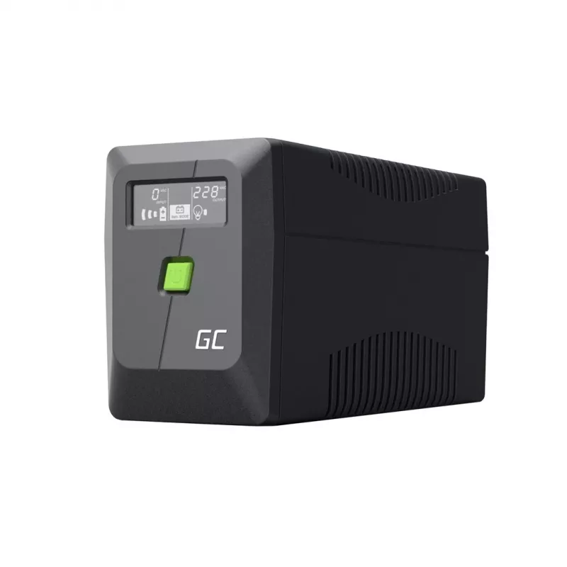 UPS Line-Interactive Green Cell 6,5 kVA, 360 W, 2 kintamosios srovės lizdai, 12 V 7 Ah VRLA, USB, bokštinis, juodas