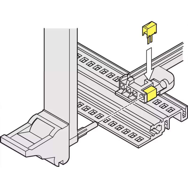 SCHROFF ESD SPAUSTUKAS IEEE (50 VNT./RINKINYS) - Stovo priedas (24560256)