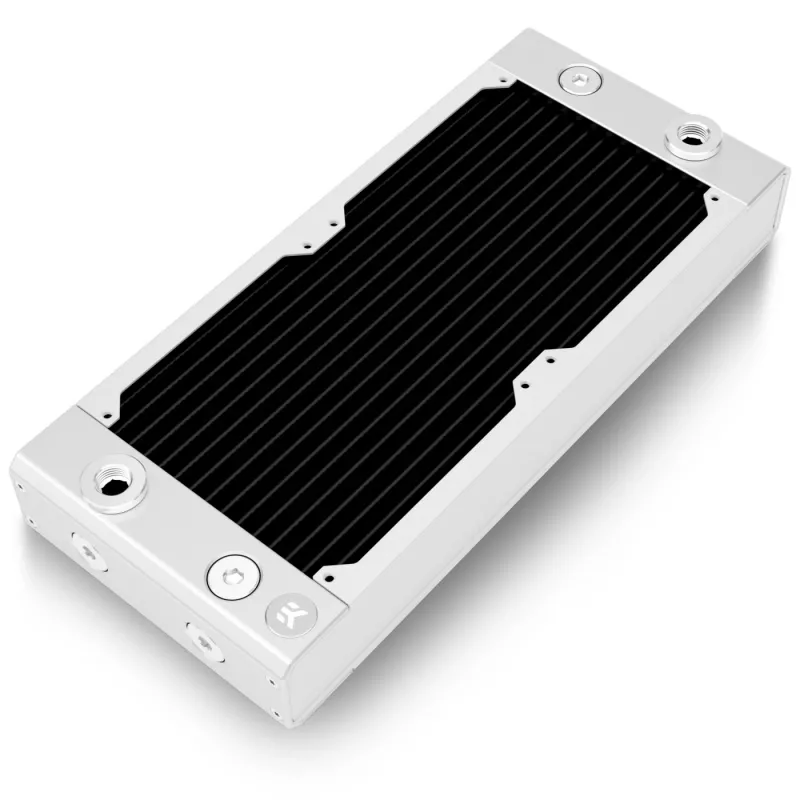 Radiatorius EK Water Blocks 3831109839188 žalvaris varis nerūdijantis plienas baltas 130x300x44mm
