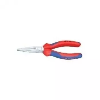 Knipex ilgos nosies replės, bendras ilgis 140 mm, forma 1, daugiakomponentės rankenos